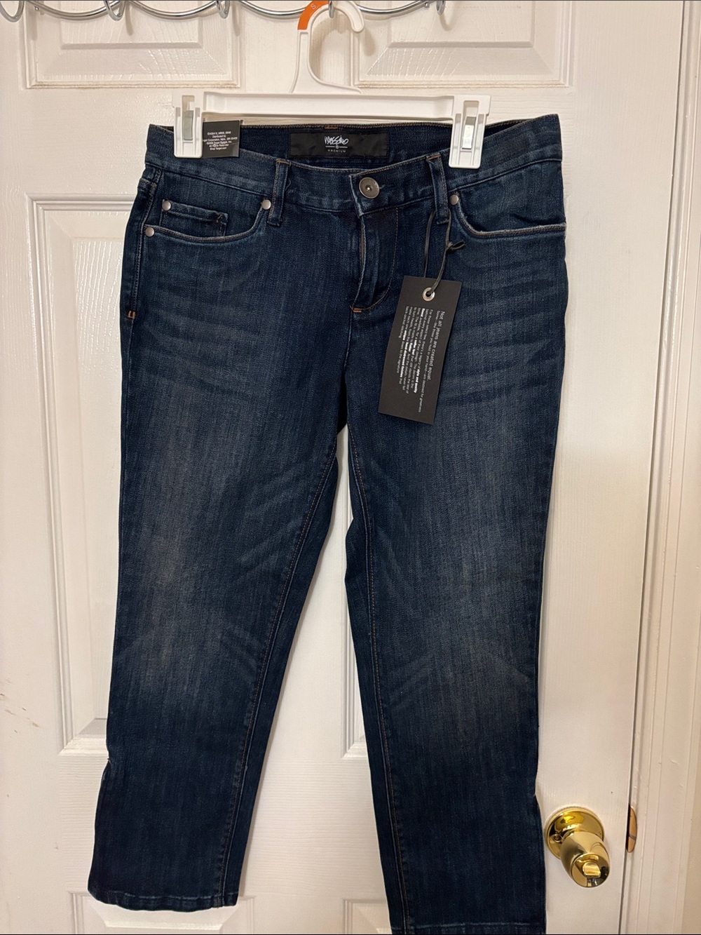 Mossimo Dark Indigo Skinny Cropped Ankle Jeans nwt size 6